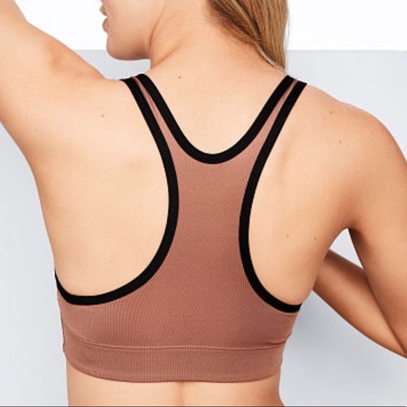 Vs pink stripe sports bra size medium - Picture 2 of 3